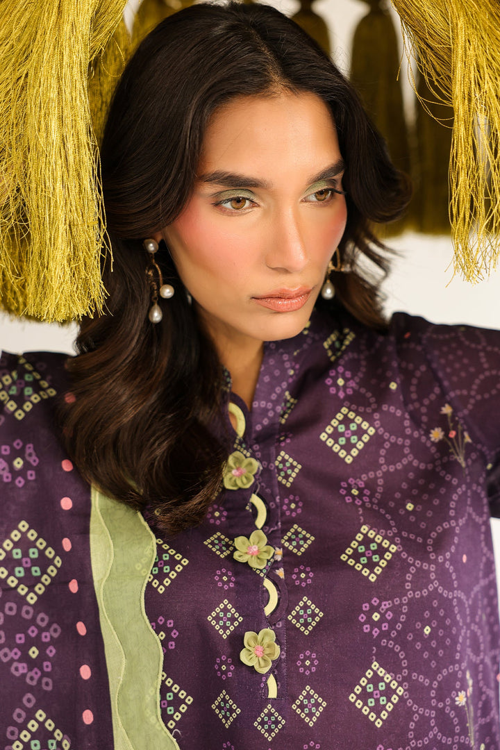 Rhea by Sahar Unstitched Lawn 3 Piece Suit Velvet Ember - Casual Collection