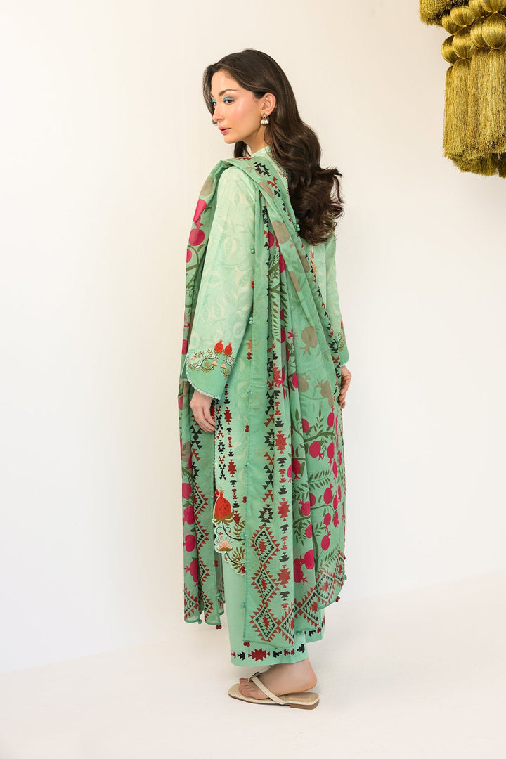 Rhea by Sahar Unstitched Lawn 3 Piece Suit Mint Blossom Reverie - Casual Collection
