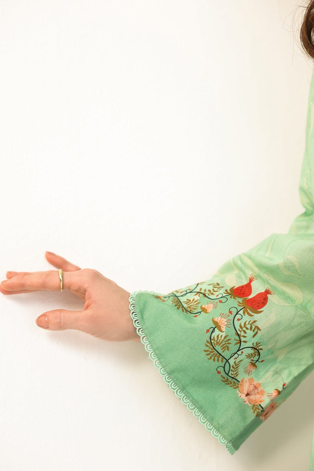 Rhea by Sahar Unstitched Lawn 3 Piece Suit Mint Blossom Reverie - Casual Collection