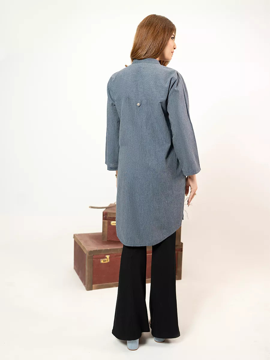 Salitex Women Solids Denim 1 Piece Shirt WP7L1PBE552 - Winter Collection