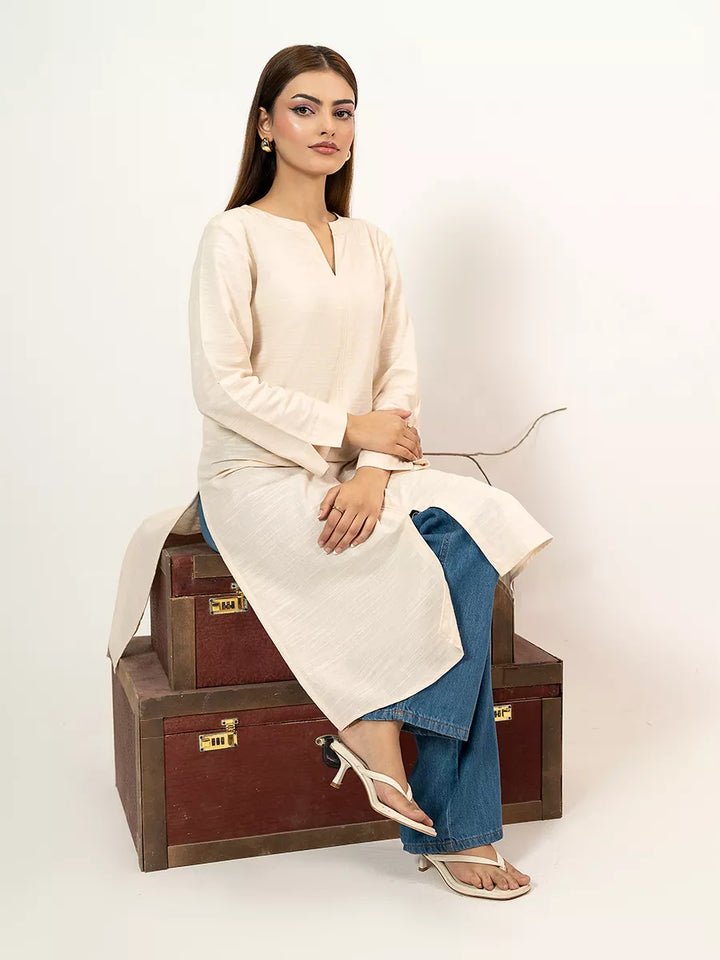 Salitex Women Solids Denim 1 Piece Shirt WP7L1PBE490 - Winter Collection