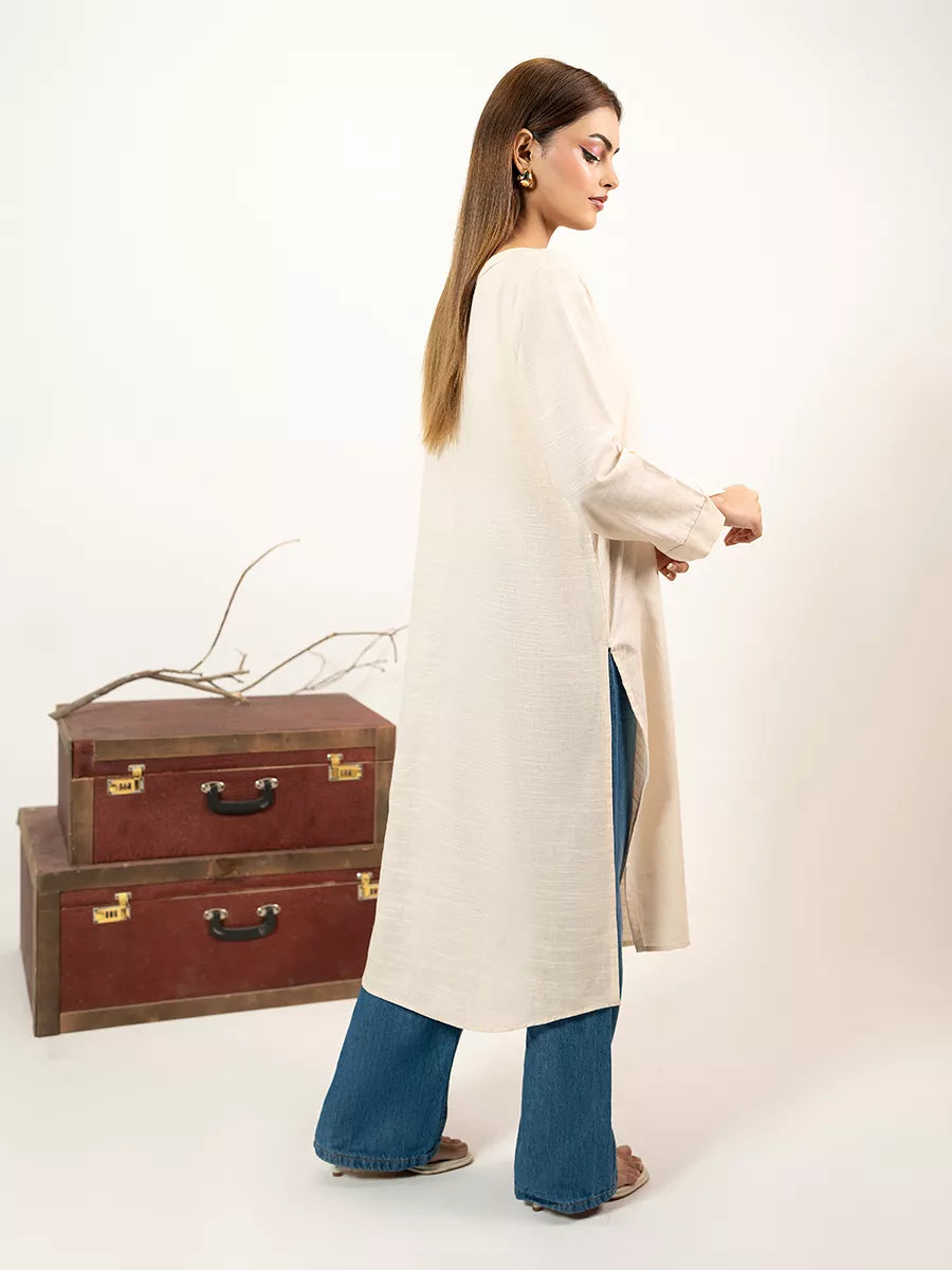 Salitex Women Solids Denim 1 Piece Shirt WP7L1PBE490 - Winter Collection