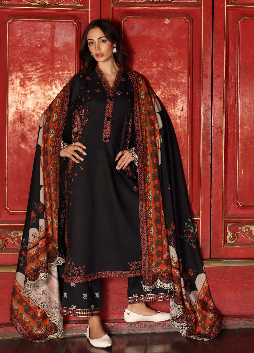 Aniiq by Charizma Unstitched Embroidered Linen 3 Piece Suit CHR26ULA ANW7-02 - Casual Collection