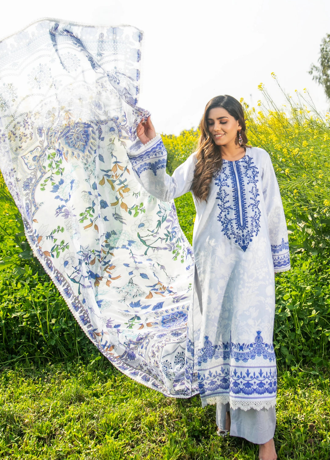 Chandan Nagri RTW Embroidered Lawn 3 Piece Suit Julet - Casual Collection