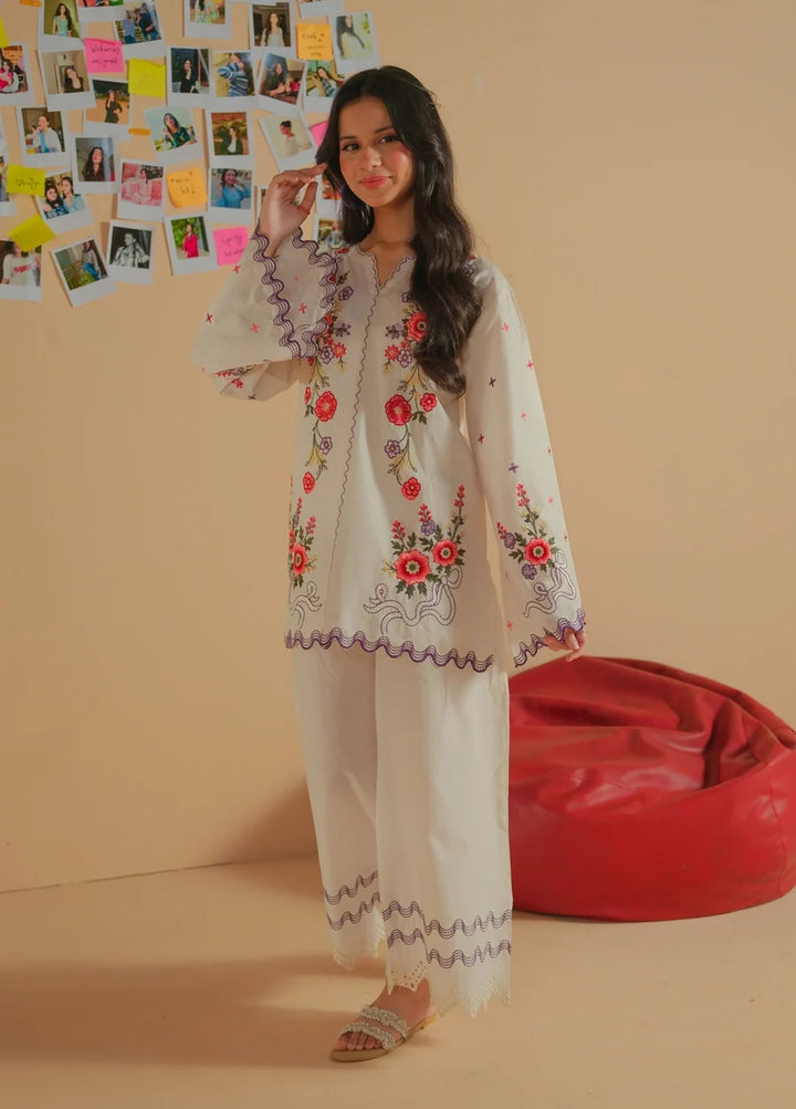 Dhaga Women RTW Embroidered Lawn 2 Piece Suit DHA-PEAK - Casual Collection