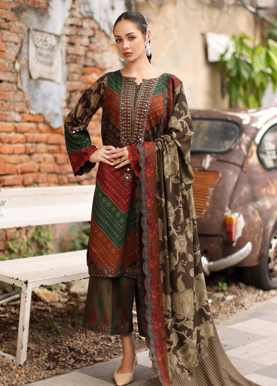 Aniiq by Charizma Unstitched Embroidered Linen 3 Piece Suit CHR26ULA ANW7-06 - Casual Collection