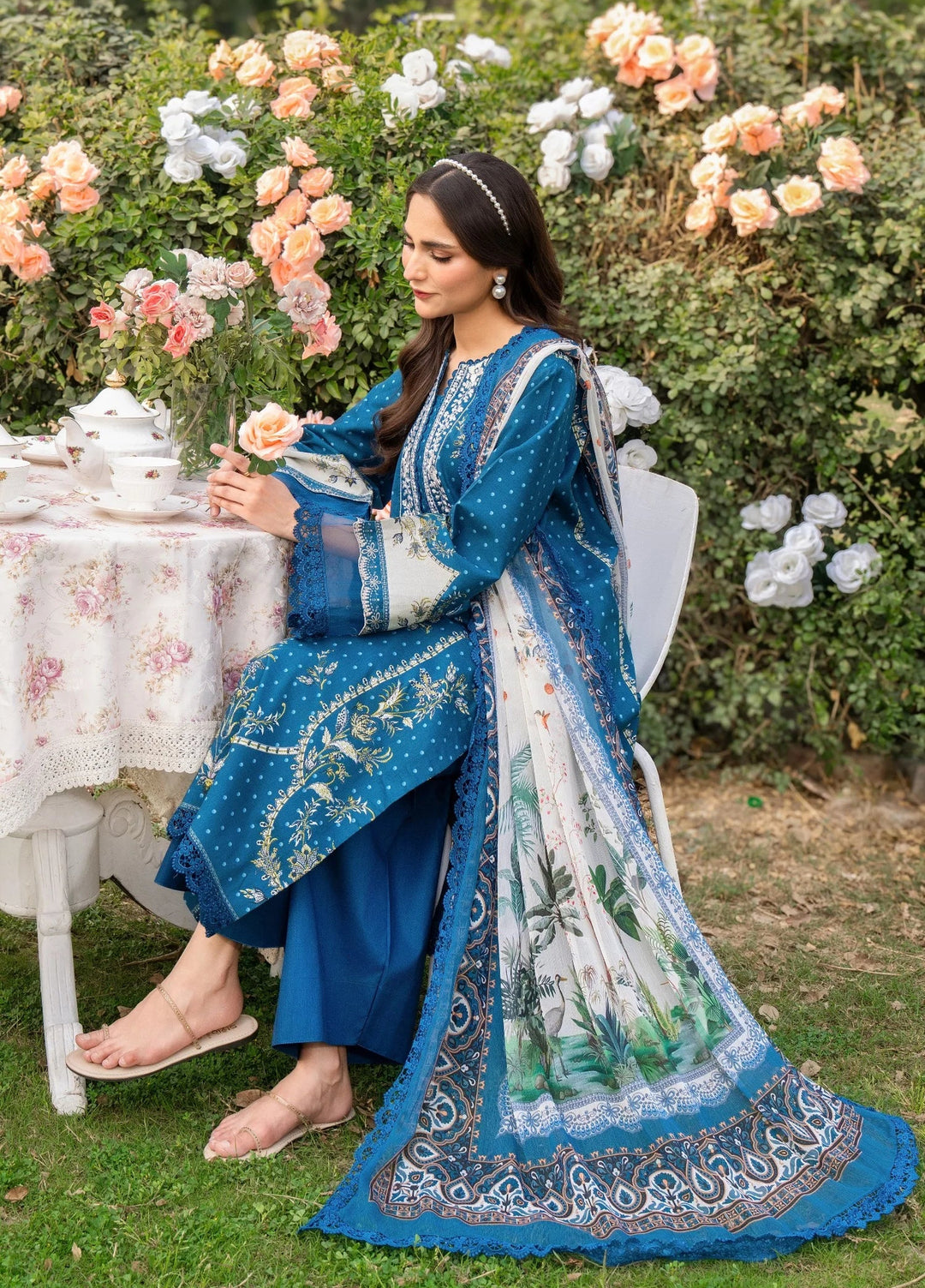 Chandan Nagri RTW Embroidered Lawn 3 Piece Suit Coco Soleil - Casual Collection