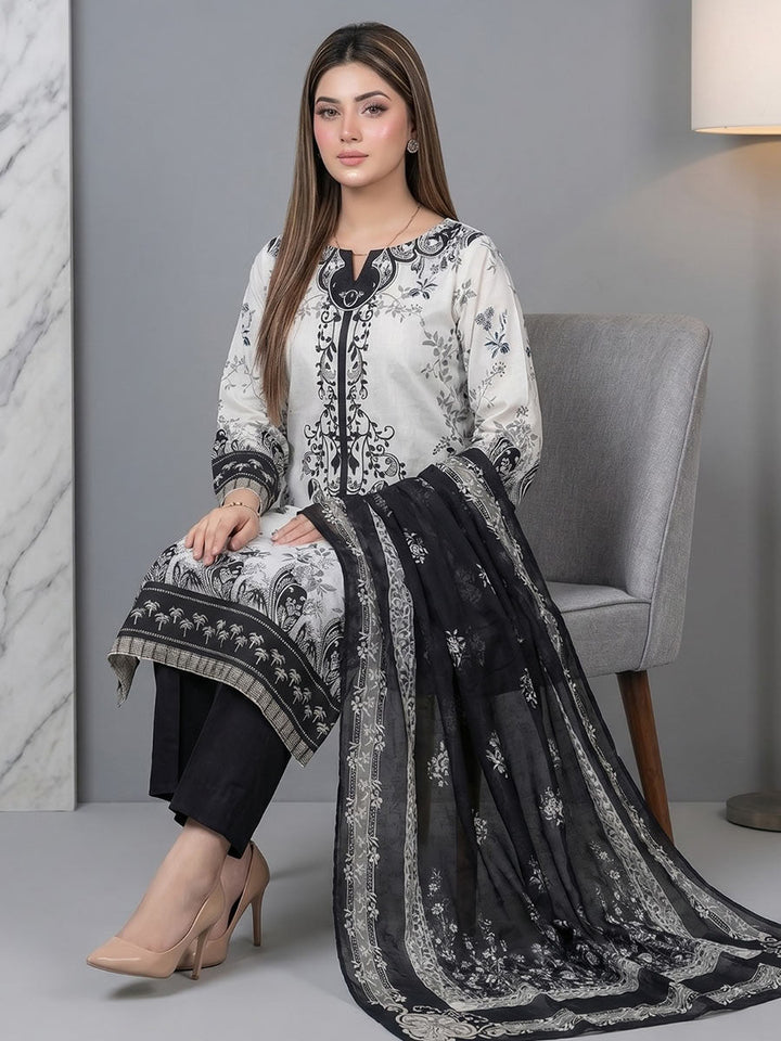 Salitex Unstitched Printed Lawn 3 Piece Suit SSW6U3P419 Summer Collection