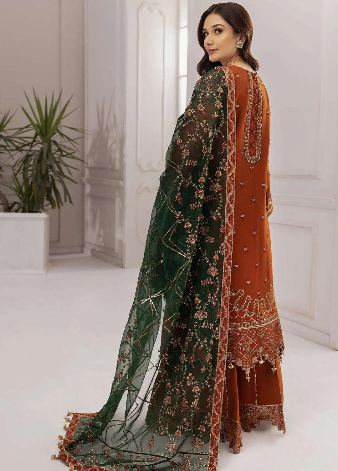 Alizeh Fashion Unstitched Embroidered Chiffon 3 Piece Suit AF26UCF AF-CH-2140-Aarmish - Festive Collection