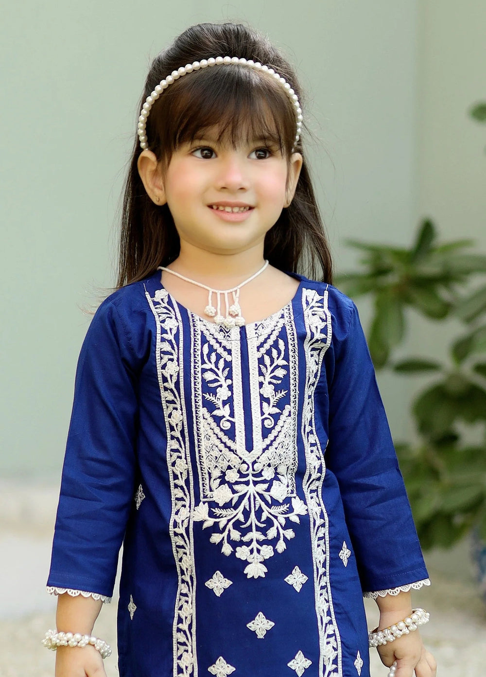 Khanak Girls RTW Embroidered Cotton 2 Piece Suit KST-78 - Casual Collection