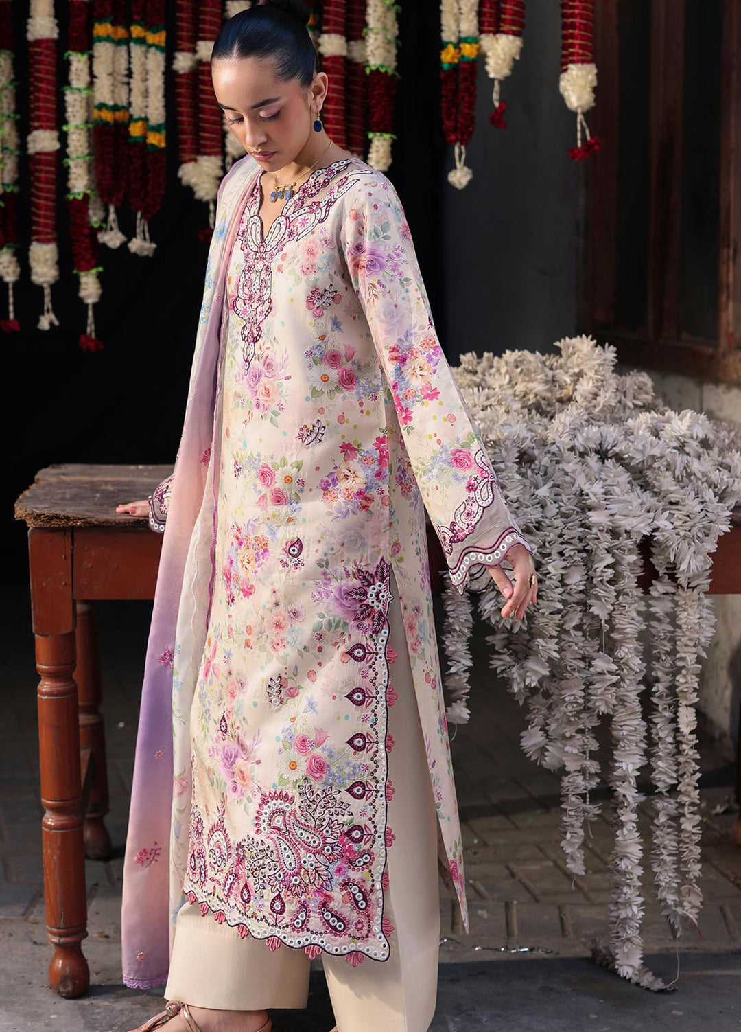 Nissa by RajBari Unstitched Embroidered Viscose 3 Piece Suit RB26UNV D-08 - Winter Collection
