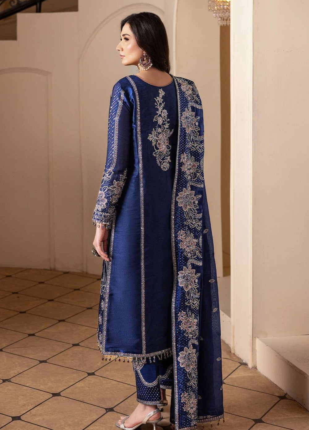 Alizeh Fashion Unstitched Embroidered Chiffon 3 Piece Suit AF26UCF AF-SS-2238-Bano - Festive Collection
