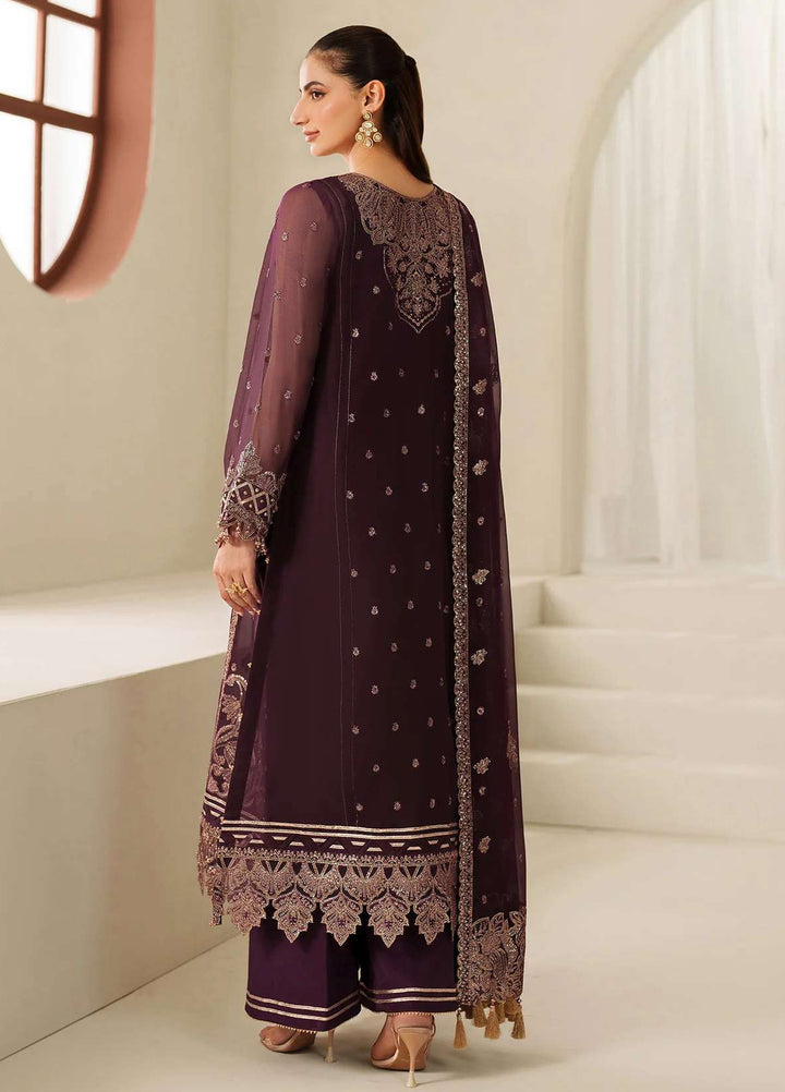 Alizeh Fashion Unstitched Embroidered Chiffon 3 Piece Suit AF26UCF AF-HM-4053-Tehwar - Festive Collection