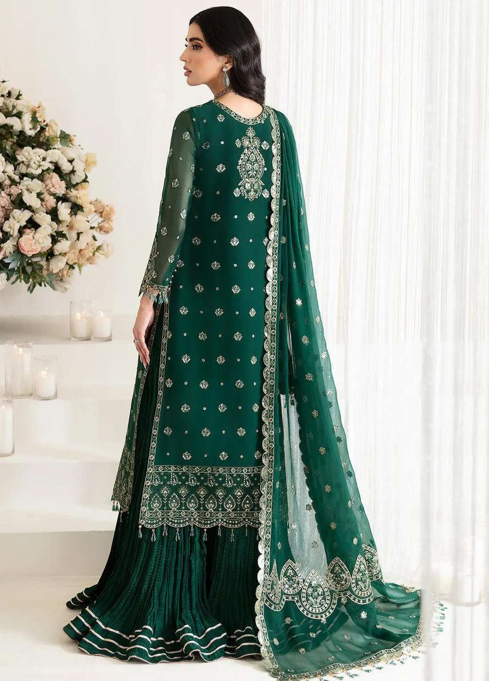 Alizeh Fashion Unstitched Embroidered Chiffon 3 Piece Suit AF26UCF AF-HM-4010-Stella - Festive Collection
