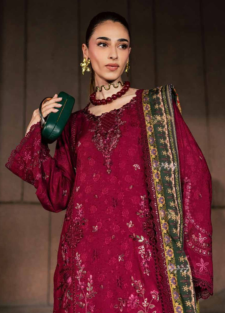 Maya by Nureh Unstitched Embroidered Jacquard Linen 3 Piece Suit NU26UMLJ NW-130 - Festive Collection