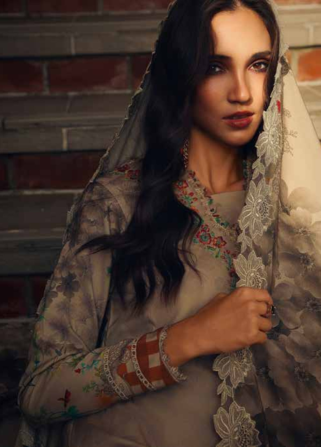 Combination by Charizma Unstitched Embroidered Linen 3 Piece Suit CHR26UCL CCW7-07 - Casual Collection