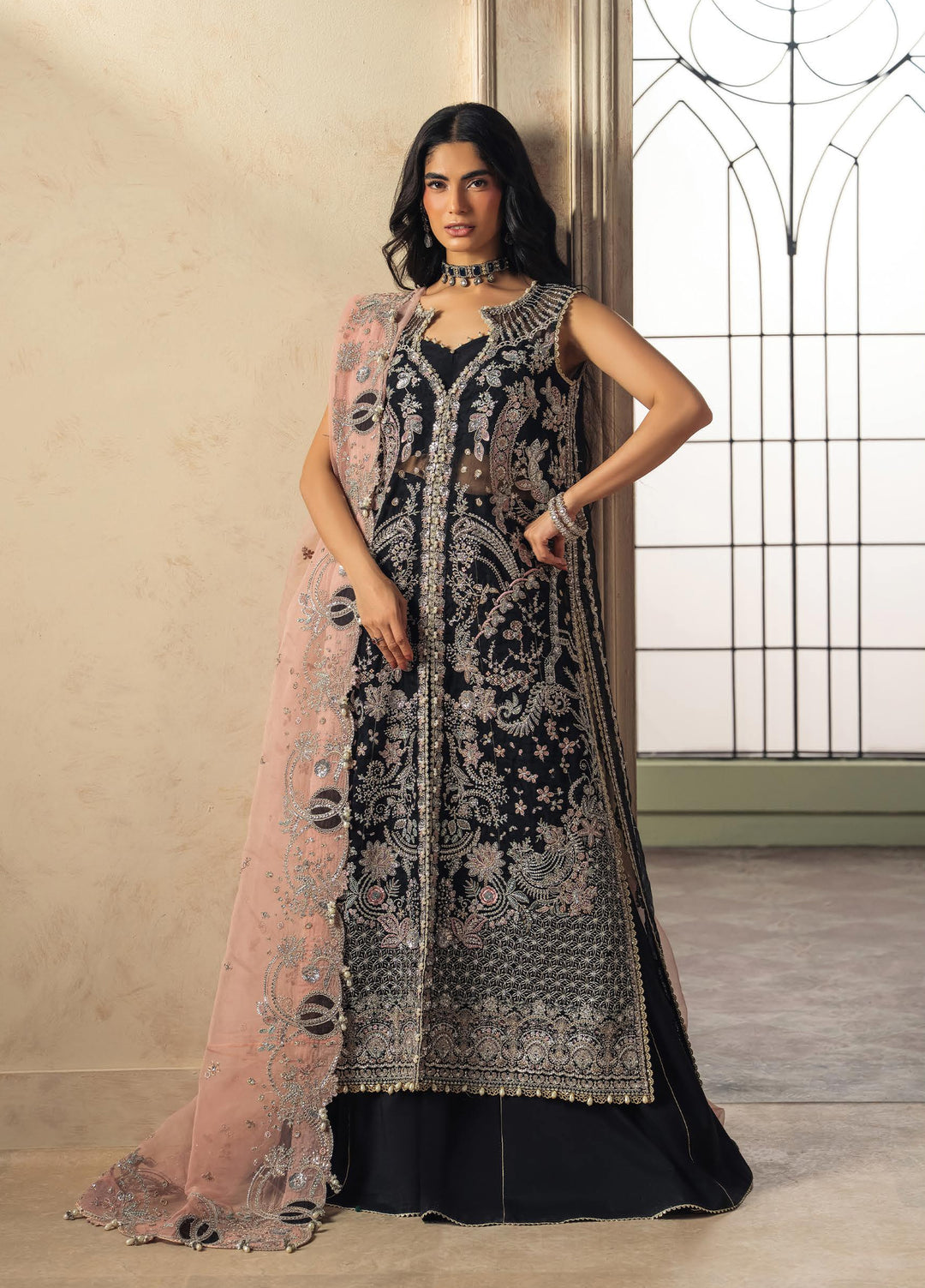 Luminara by Ayzel Unstitched Embroidered Organza 3 Piece Suit AAF26UWL Alaya AYZ-180 - Wedding Collection