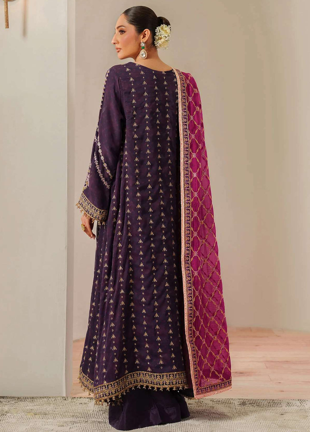 Alizeh Fashion Unstitched Embroidered Chiffon 3 Piece Suit AF26UCF AF-CH-2196-Reya - Festive Collection