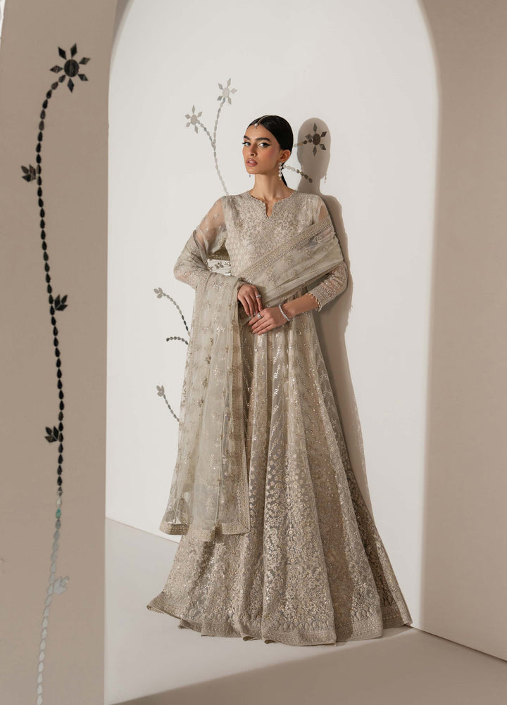 Shehnai by Lavish Premium Unstitched Embroidered Organza 3 Piece Suit LVP26USO SH-01 NOORE - Wedding Collection
