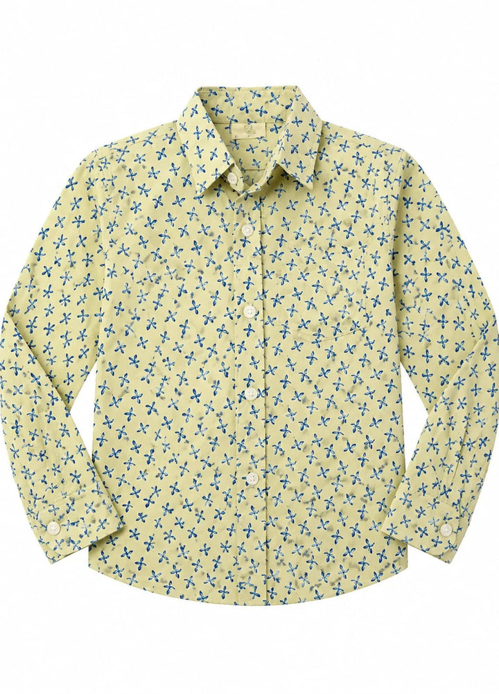 Lambkin Kids RTW Printed Cotton 1 Piece Sand Star Boys Shirt - Casual Collection