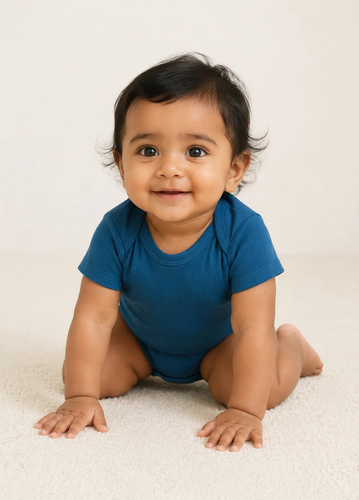 Lambkin Kids RTW Solids Cotton 1 Piece Teal - Casual Collection