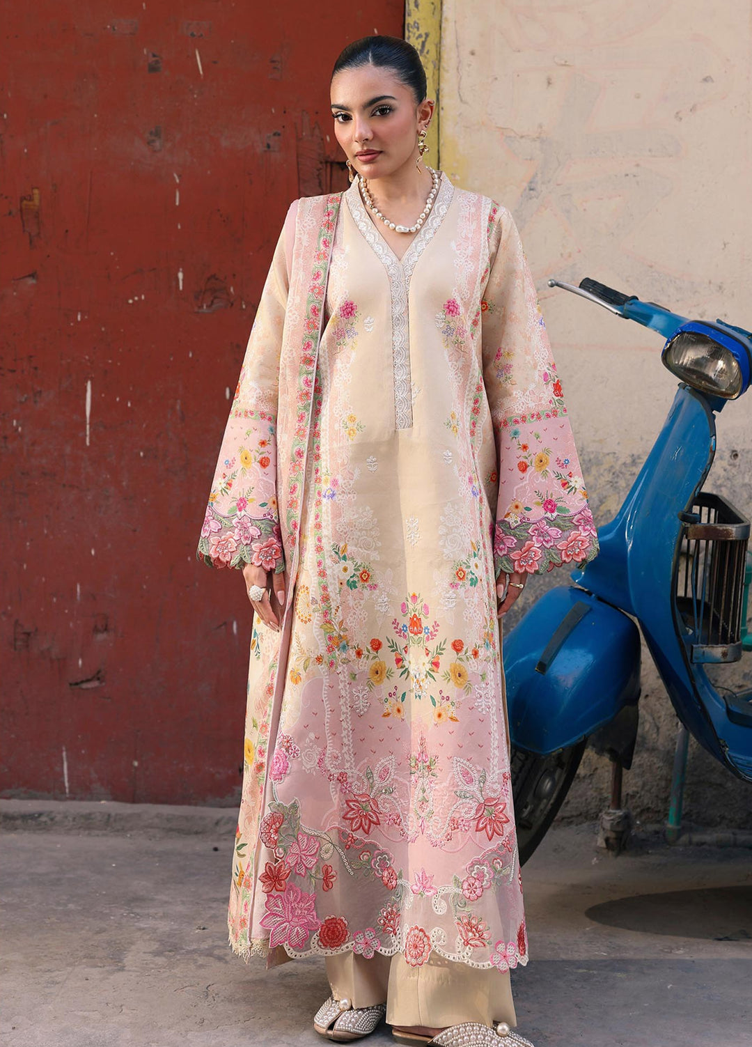 Nissa by RajBari Unstitched Embroidered Viscose 3 Piece Suit RB26UNV D-10 - Winter Collection