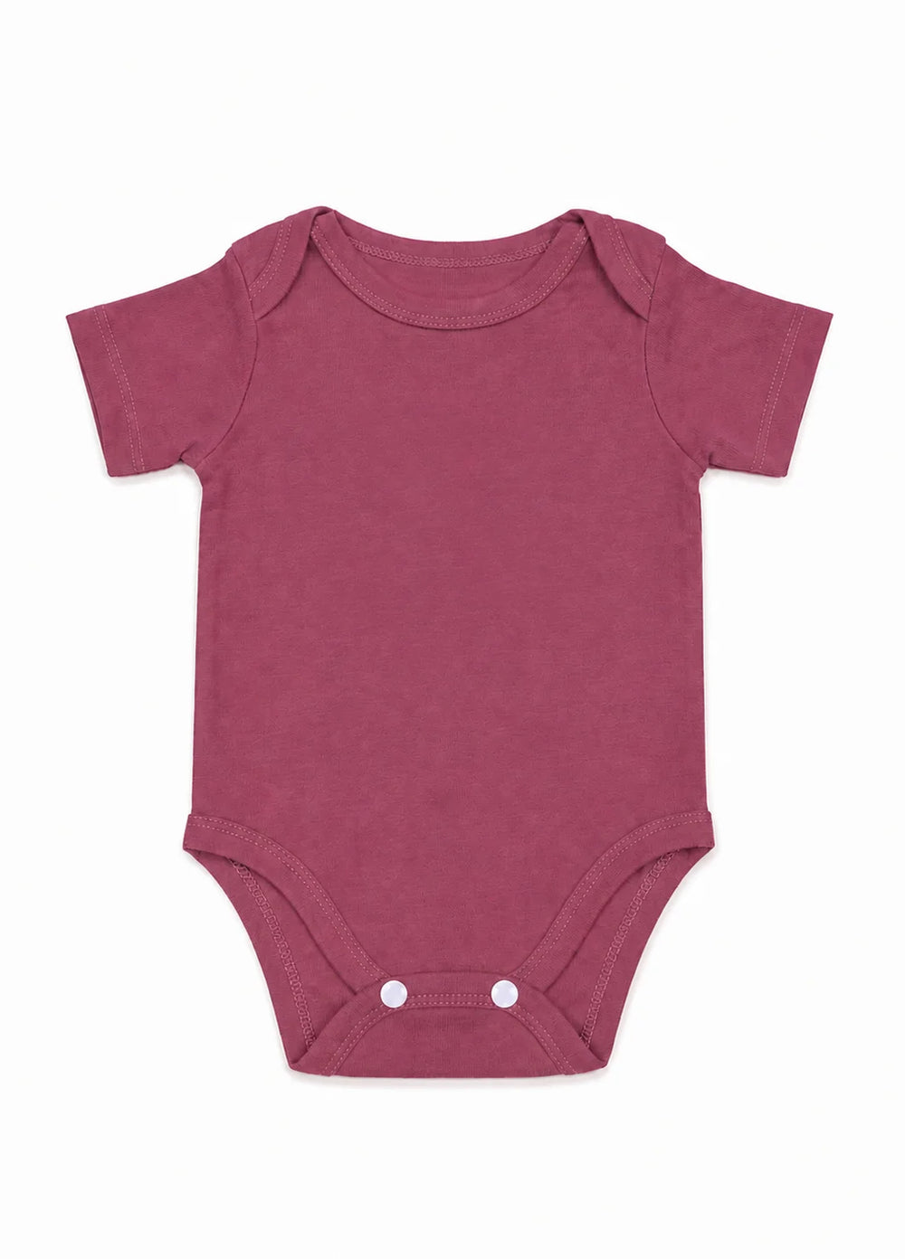 Lambkin Kids RTW Solids Cotton 1 Piece Plum - Casual Collection