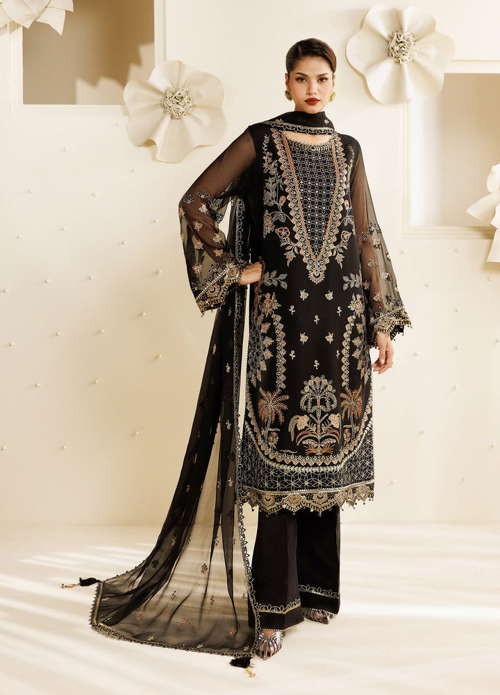 Sireine by Alizeh Fashion Unstitched Embroidered Chiffon 3 Piece Suit AF26UCS AF-CH-2294-HALO - Festive Collection