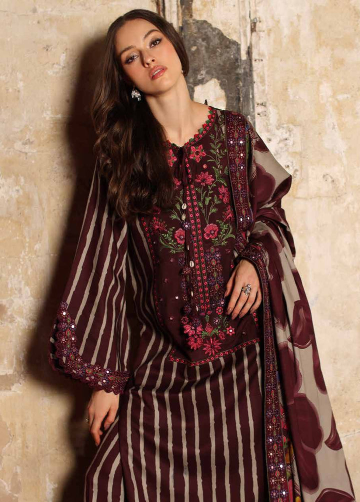 Combination by Charizma Unstitched Embroidered Linen 3 Piece Suit CHR26UCL CCW7-02 - Casual Collection