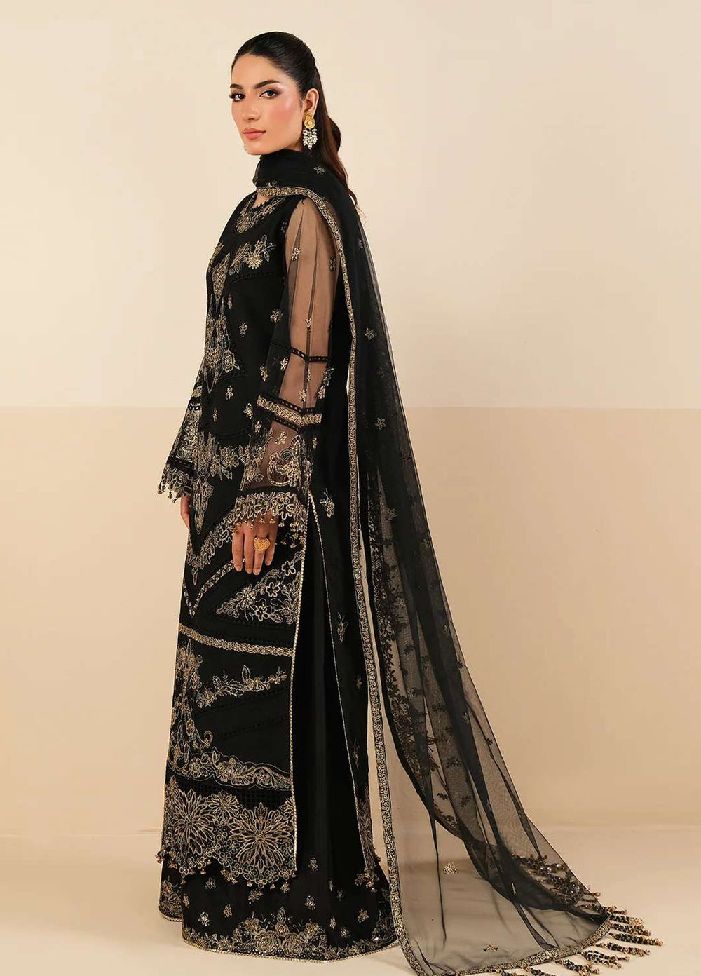 Alizeh Fashion Unstitched Embroidered Chiffon 3 Piece Suit AF26UCF AF-NT-2257-Anmol - Festive Collection
