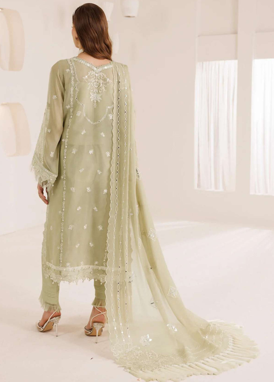 Alizeh Fashion Unstitched Embroidered Chiffon 3 Piece Suit AF26UCF AF-DHG-5031-Ahana - Festive Collection