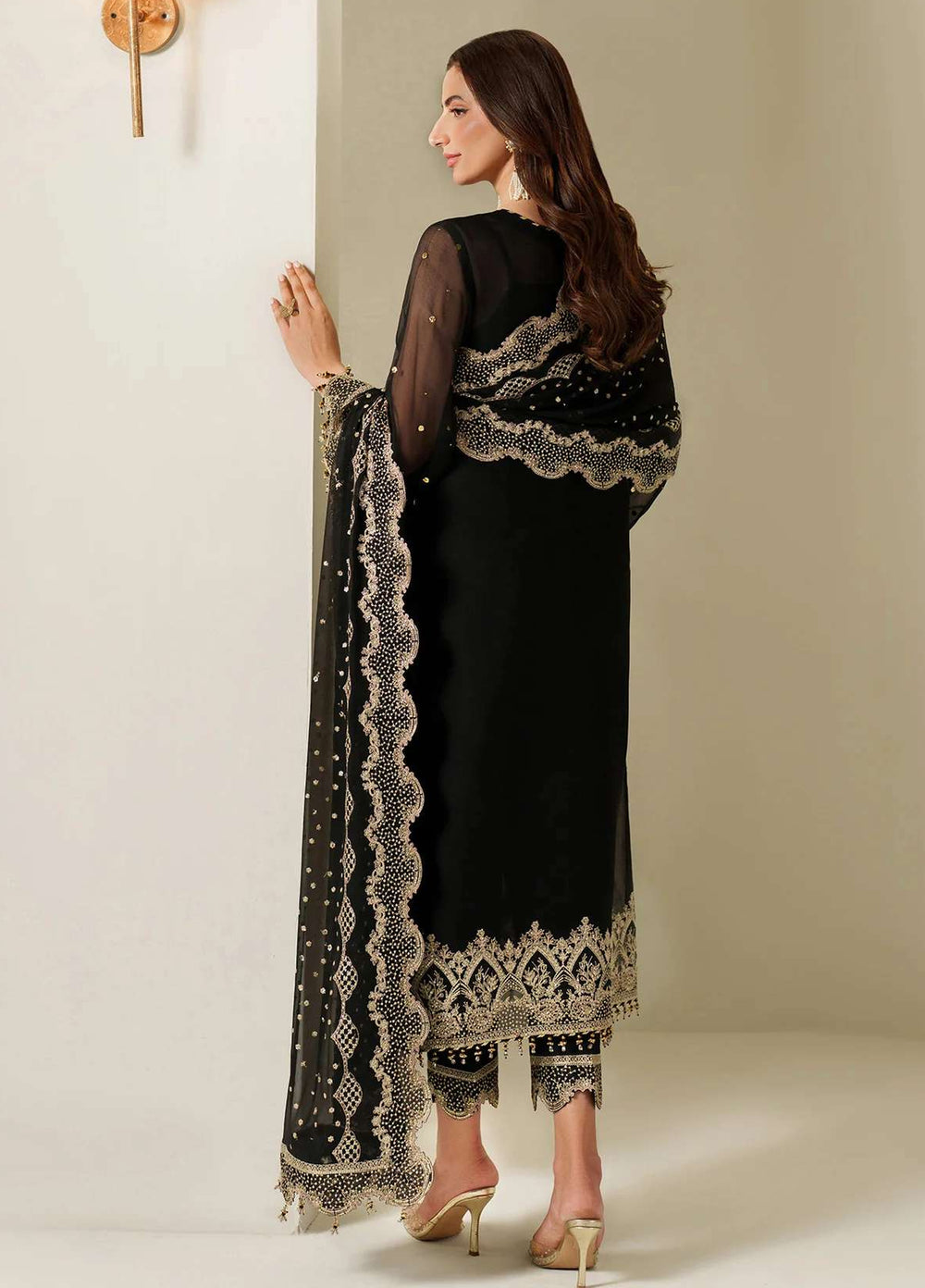 Alizeh Fashion Unstitched Embroidered Chiffon 3 Piece Suit AF26UCF AF-HM-4049-Reshma - Festive Collection