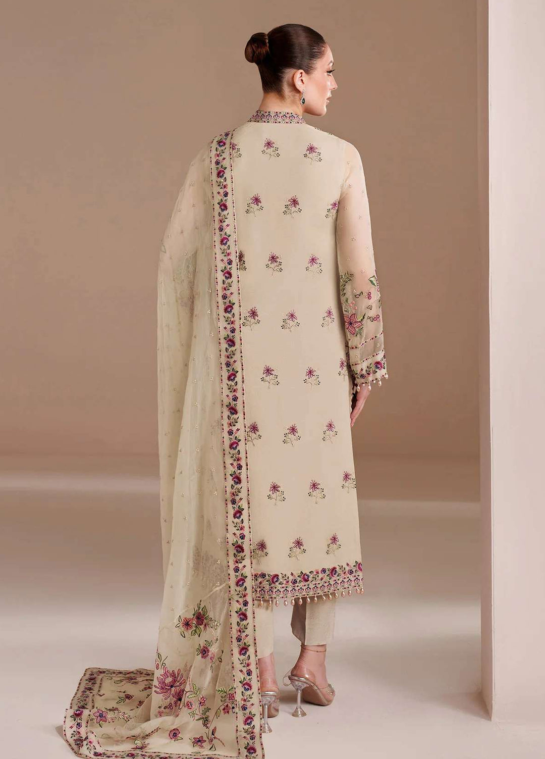 Alizeh Fashion Unstitched Embroidered Chiffon 3 Piece Suit AF26UCF AF-BDHG-5041-Victoria - Festive Collection