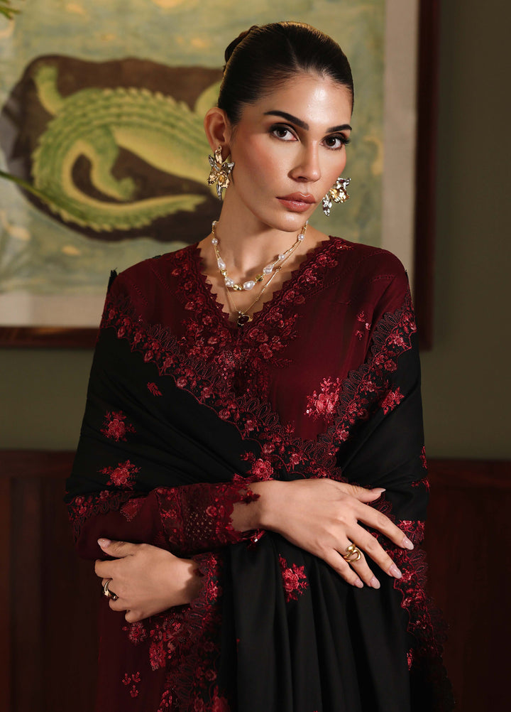 Nureh Exclusive Unstitched Embroidered Marina 3 Piece Suit NU26UEM NE-280 - Festive Collection