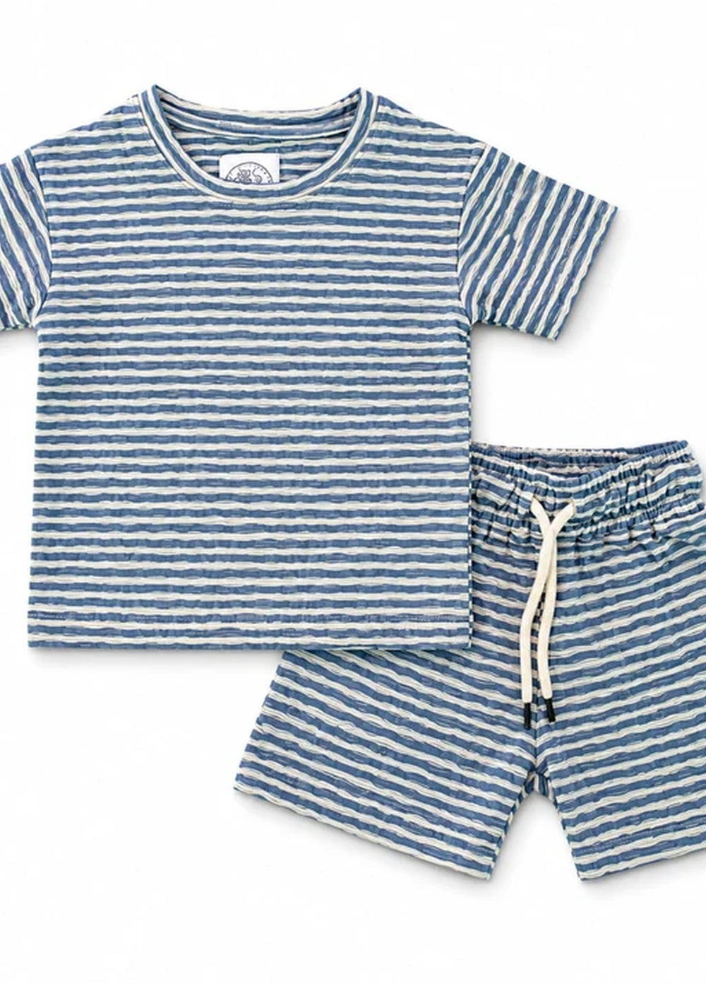 BabyCo Kids RTW Printed Cotton Co-Ord Sets Suit Sorrento Unisex Stripe Lounge - Casual Collection