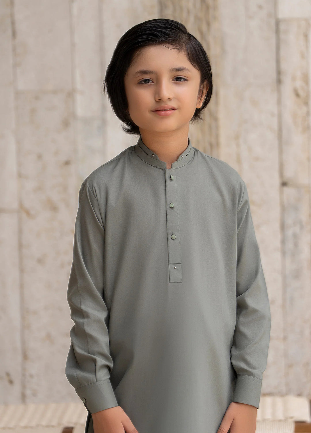 Buraq Boys RTW Solids Wash N Wear Kurta Shalwar Suit Zauq Casual Collection