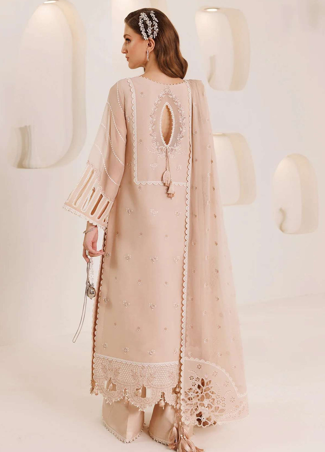 Alizeh Fashion Unstitched Embroidered Chiffon 3 Piece Suit AF26UCF AF-DHG-5036-Ehal - Festive Collection