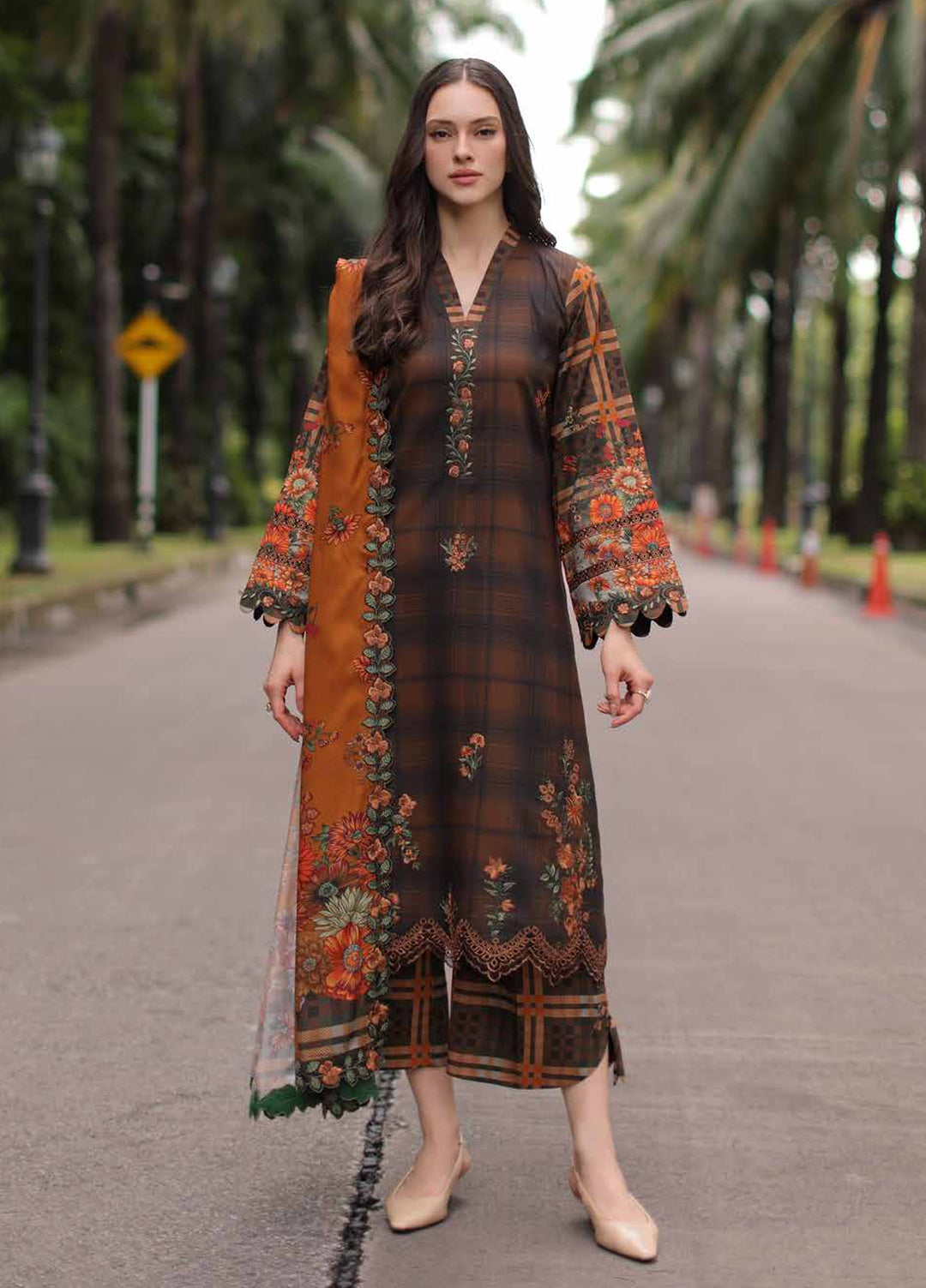 Aniiq by Charizma Unstitched Embroidered Linen 3 Piece Suit CHR26UAL ANW7-15 - Casual Collection