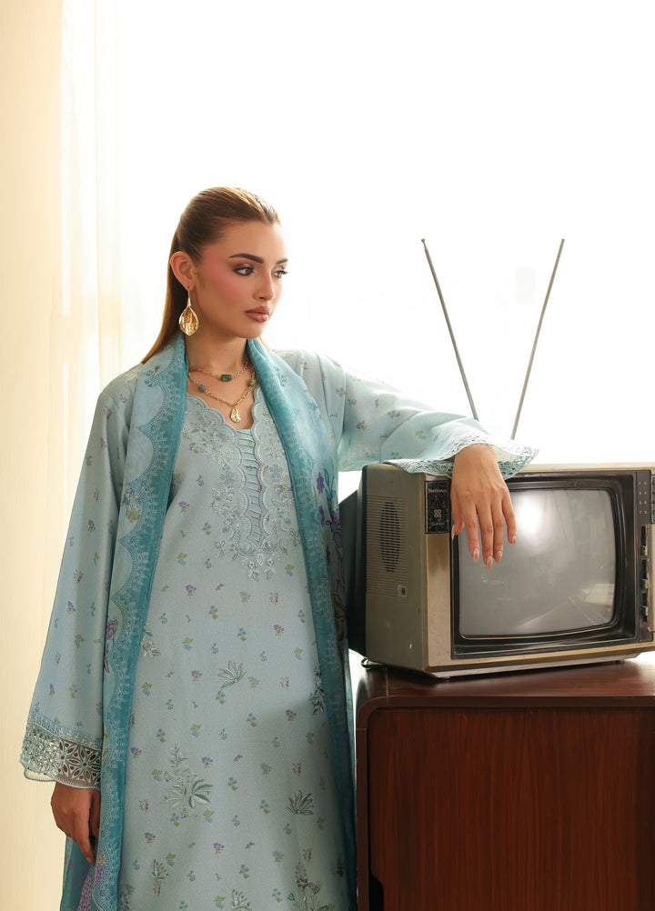 Sahl by Rashid Textiles Unstitched Embroidered Lawn Karandi 3 Piece Suit RT26USLK D-3913 - Casual Collection