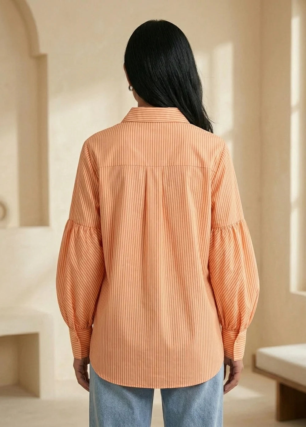 Menaal Women RTW Printed Cotton 1 Piece PEACH DUSK - Western Collection