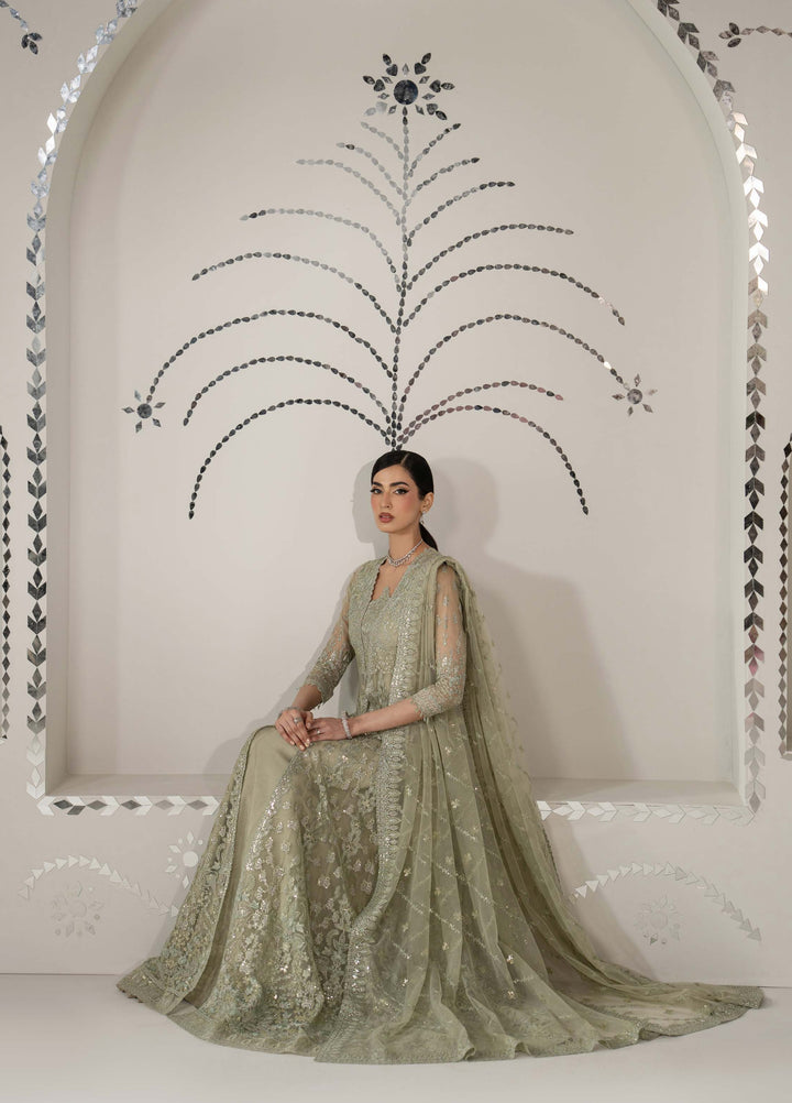 Shehnai by Lavish Premium Unstitched Embroidered Organza 3 Piece Suit LVP26USO SH-02 GULBAHAR - Wedding Collection