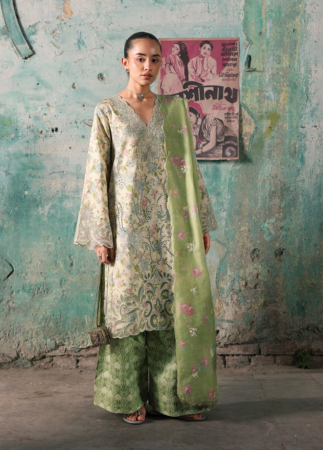 Nissa by RajBari Unstitched Embroidered Viscose 3 Piece Suit RB26UNV D-06 - Winter Collection