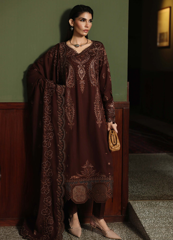 Nureh Exclusive Unstitched Embroidered Marina 3 Piece Suit NU26UEM NE-279 - Festive Collection