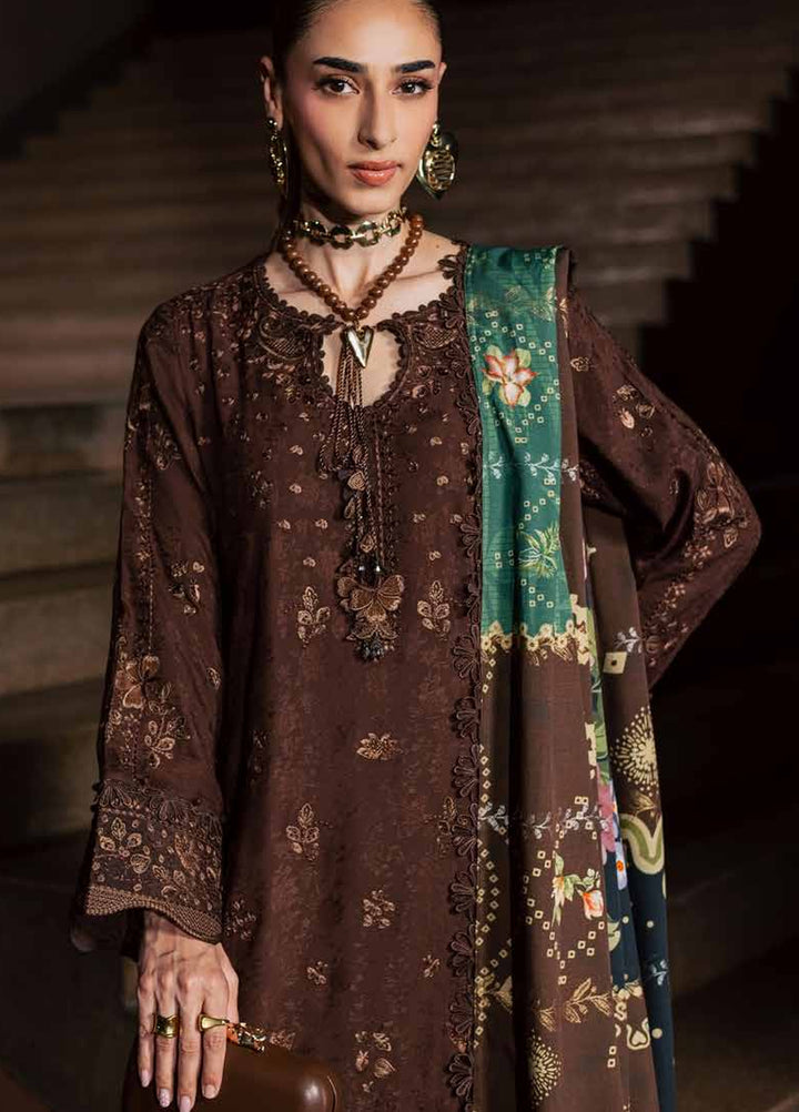 Maya by Nureh Unstitched Embroidered Jacquard Linen 3 Piece Suit NU26UMLJ NW-131 - Festive Collection