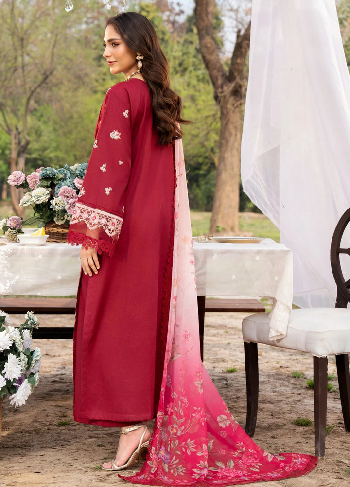 Chandan Nagri Women RTW Embroidered Lawn 3 Piece Suit Laleh Rose - Festive Collection