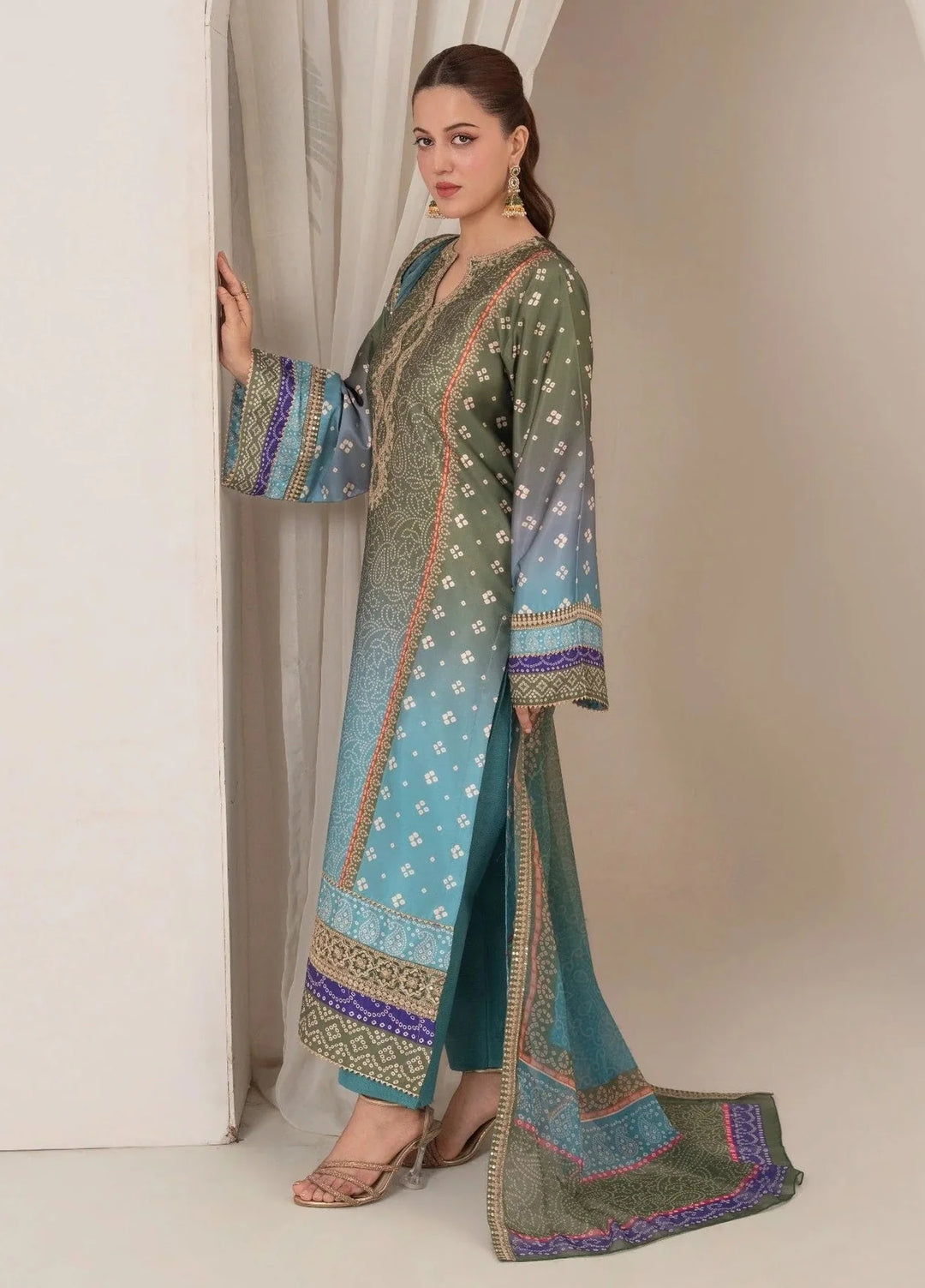 Chandan Nagri RTW Embroidered Lawn 3 Piece Suit Selin - Casual Collection