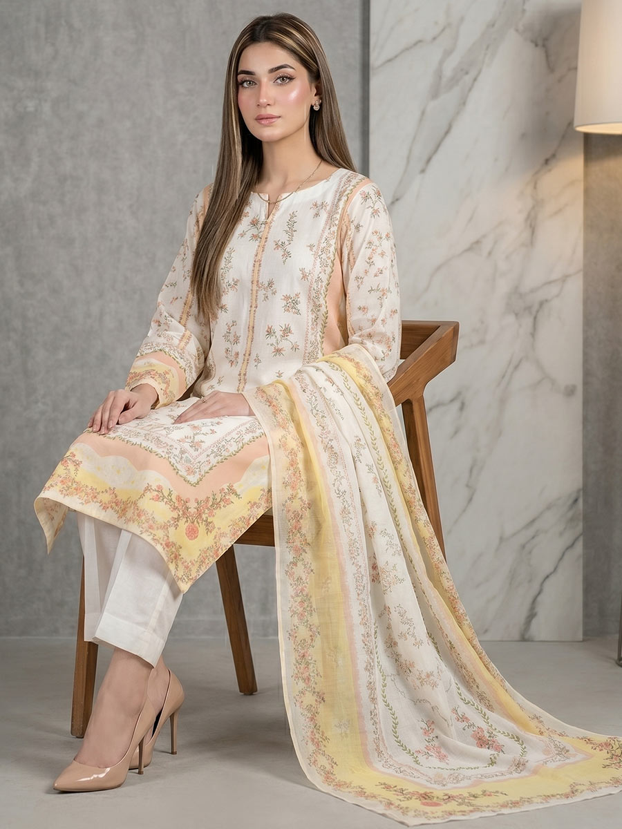Salitex Unstitched Printed Lawn 3 Piece Suit SSW6U3P417 Summer Collection
