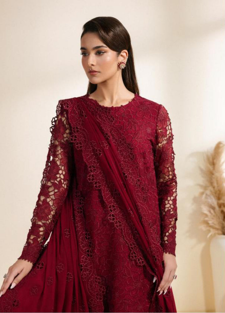 Meraki by Zarif Unstitched Embroidered Chiffon 3 Piece Suit ZR26UCM ADAAB 03 - Festive Collection