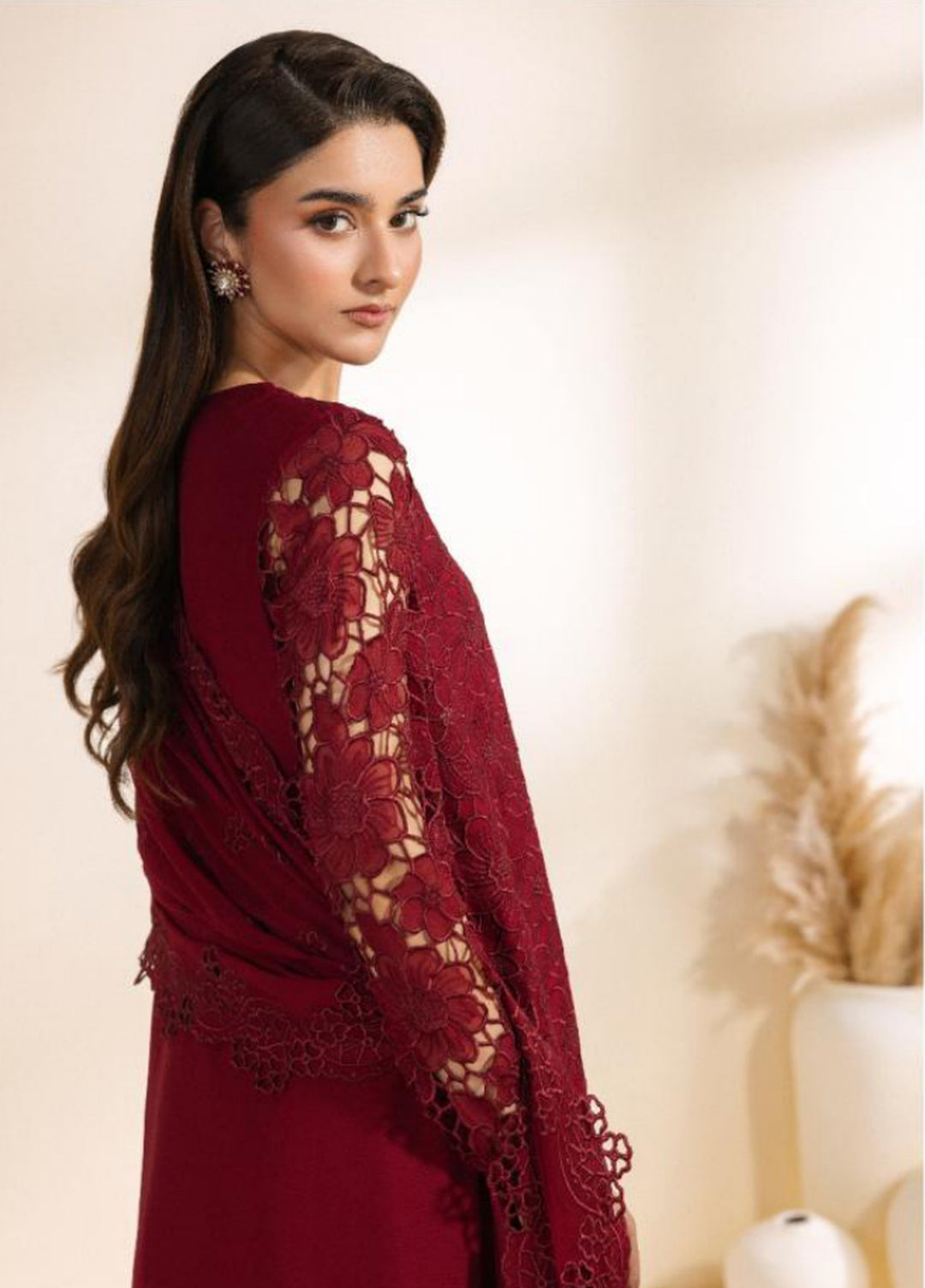 Meraki by Zarif Unstitched Embroidered Chiffon 3 Piece Suit ZR26UCM ADAAB 03 - Festive Collection