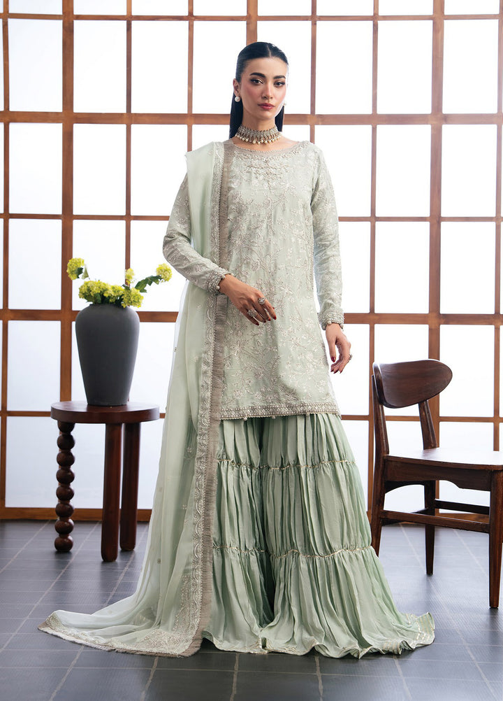 Kalani by Xenia Formals Unstitched Embroidered Rawsilk 3 Piece Suit XE26UKW 03-JIRA - Wedding Collection